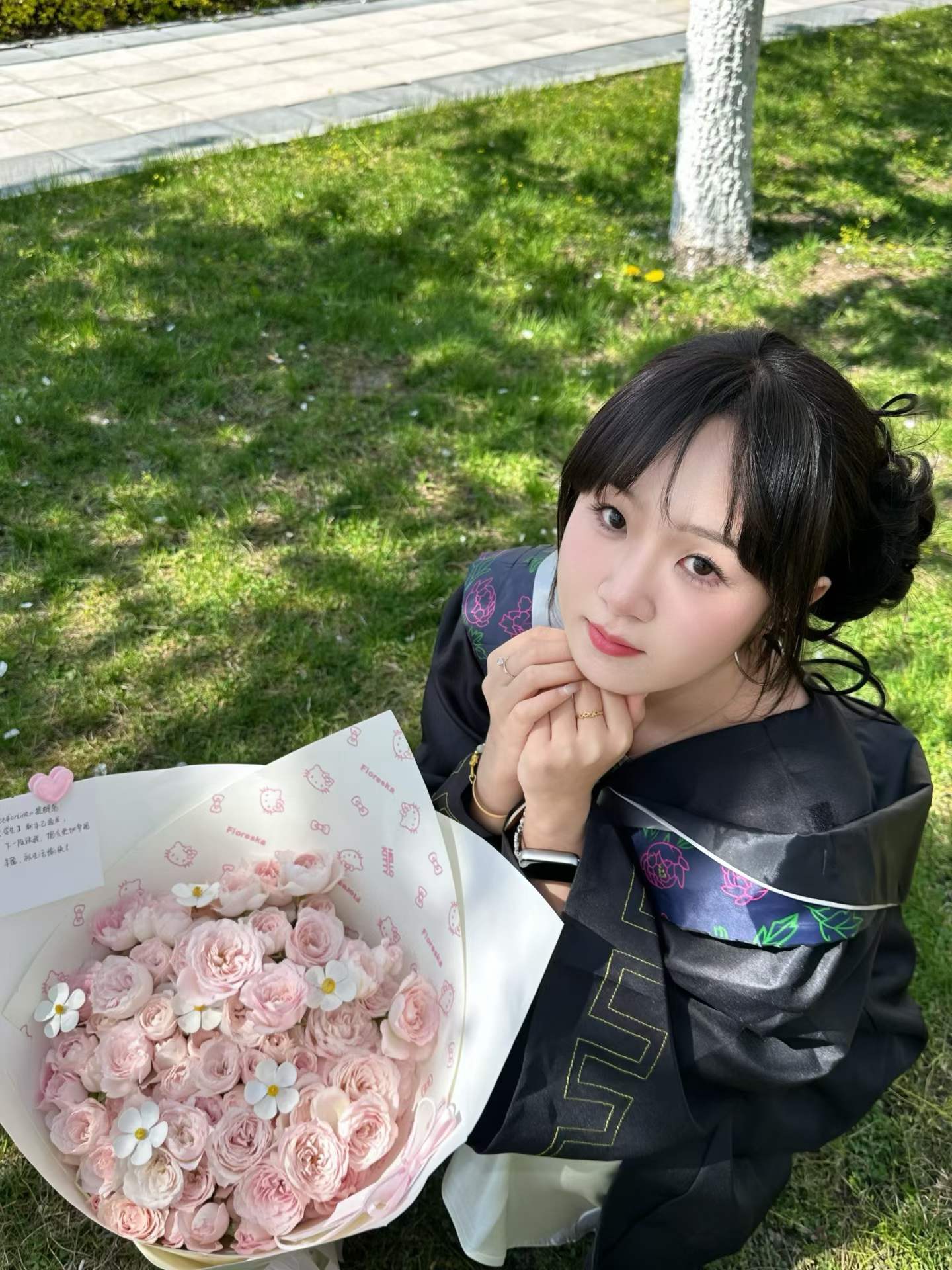 花束草地照片